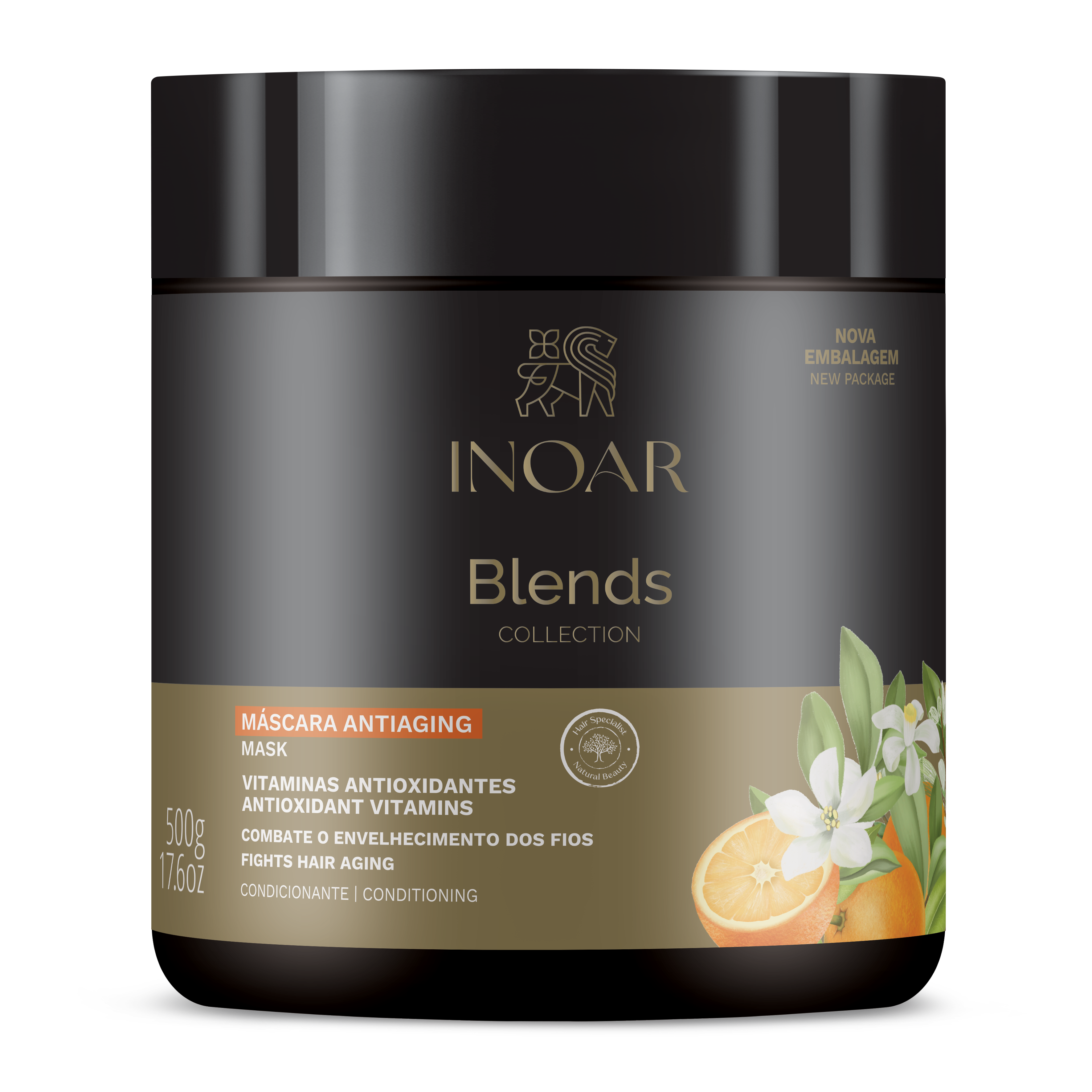 INOAR Blends Mask - kaukė su vitaminu C 250 g