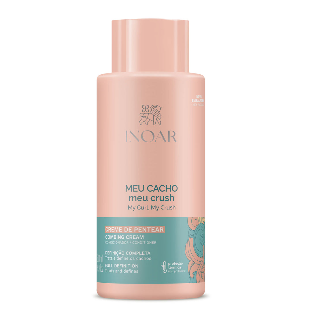 INOAR Meu Cacho Meu Crush - kremas garbanotiems plaukams 500 ml