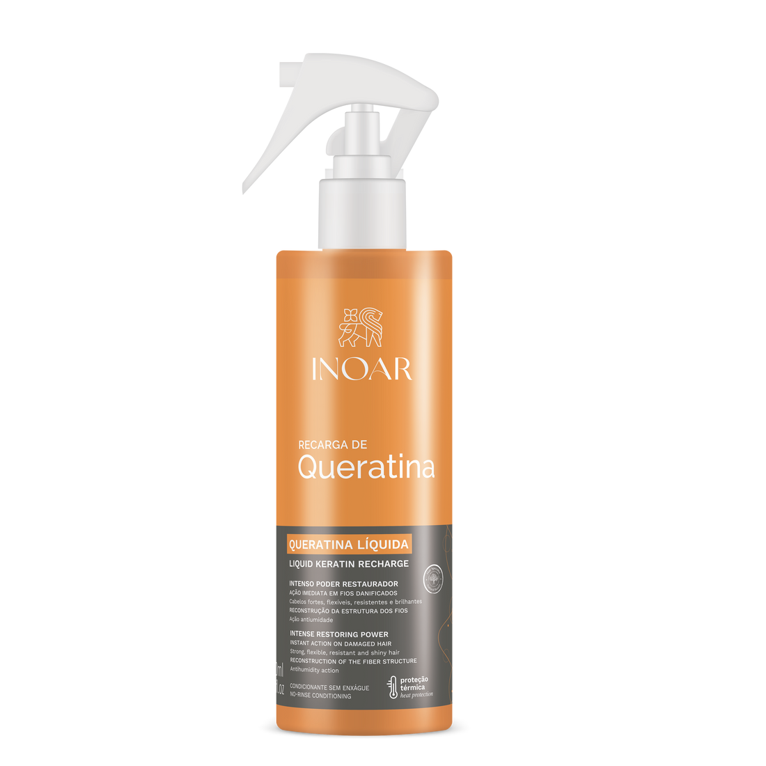 INOAR Queratina Liquid Keratin Recharge - skystas purškiamas keratinas 200 ml