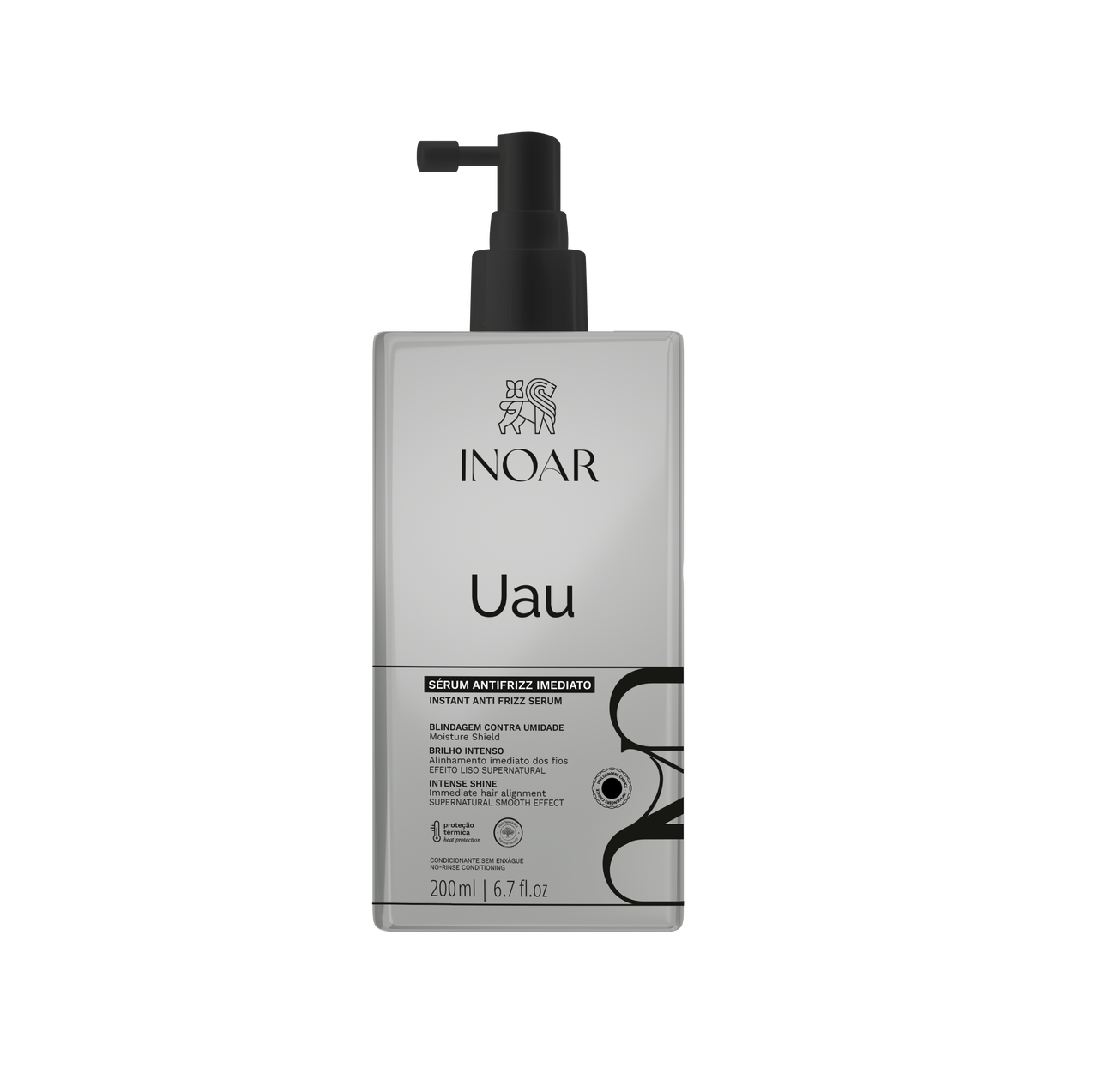 INOAR Uau Instant Anti Frizz Serum - intensyviai glotninantis serumas 200 ml