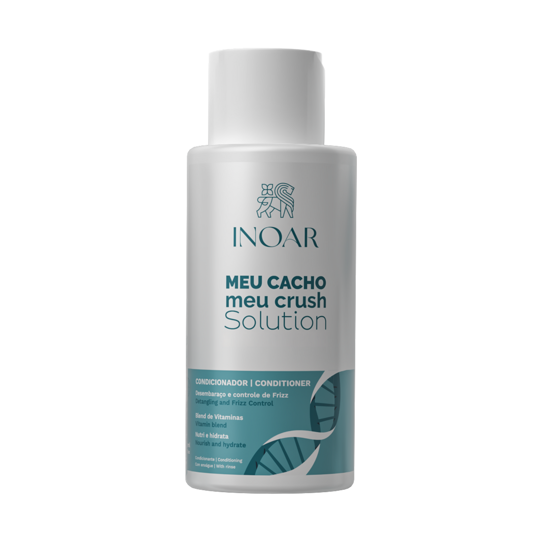 INOAR Meu Cacho Meu Crush Solution Conditioner - kondicionierius garbanotiems pažeistiems plaukams 500 ml