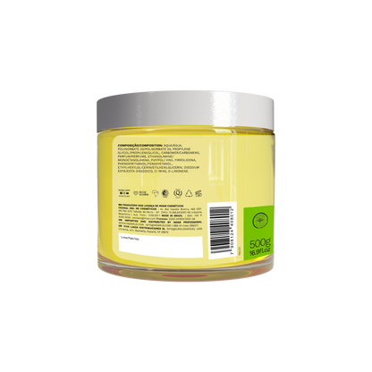 INOAR Meu Cacho Meu Crush Teen Passion Fruit Hair Jelly - plaukų formavimo želė garbanotiems plaukams pasiflorų kvapo 500 g