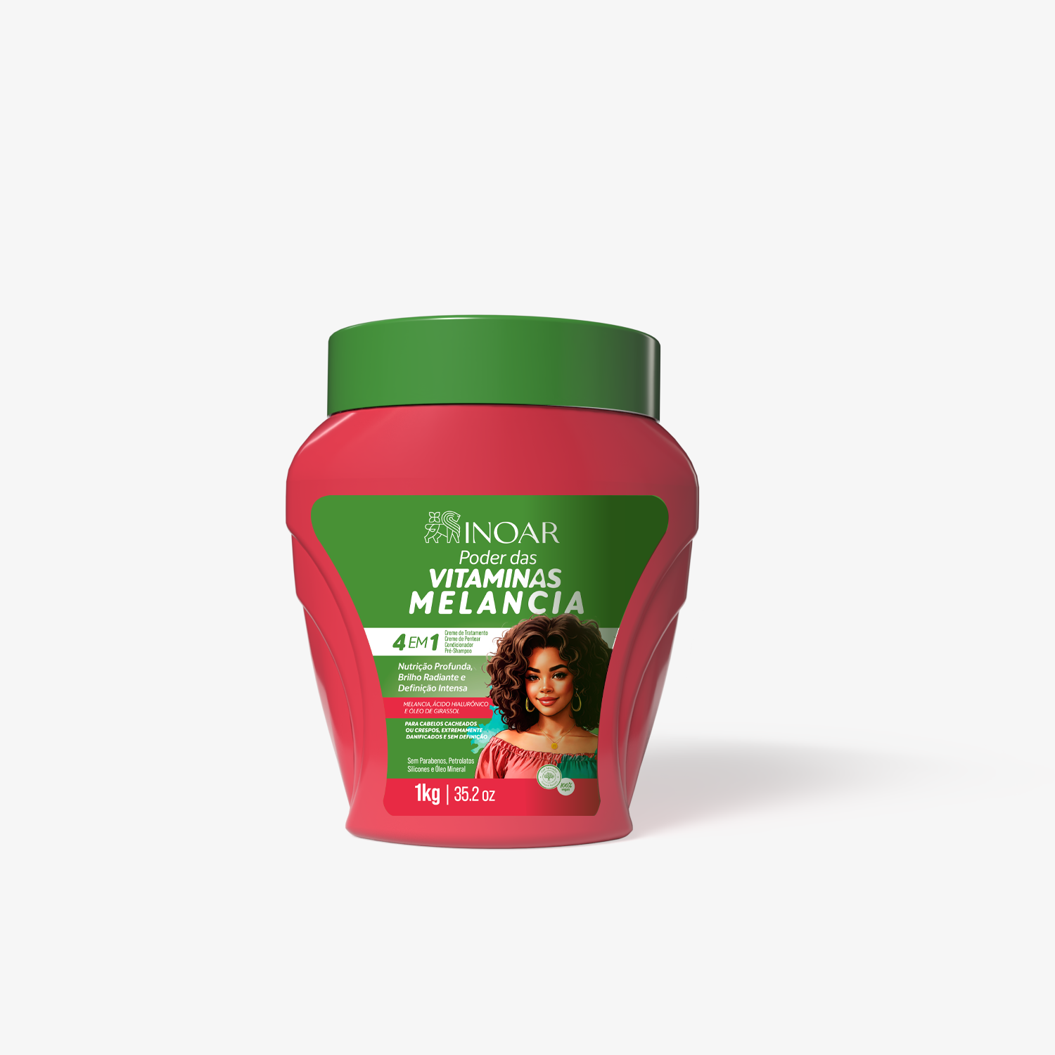INOAR Multifunctional Cream Watermelon - multifunkcinis garbanų kremas arbūzų kvapo 1000 g