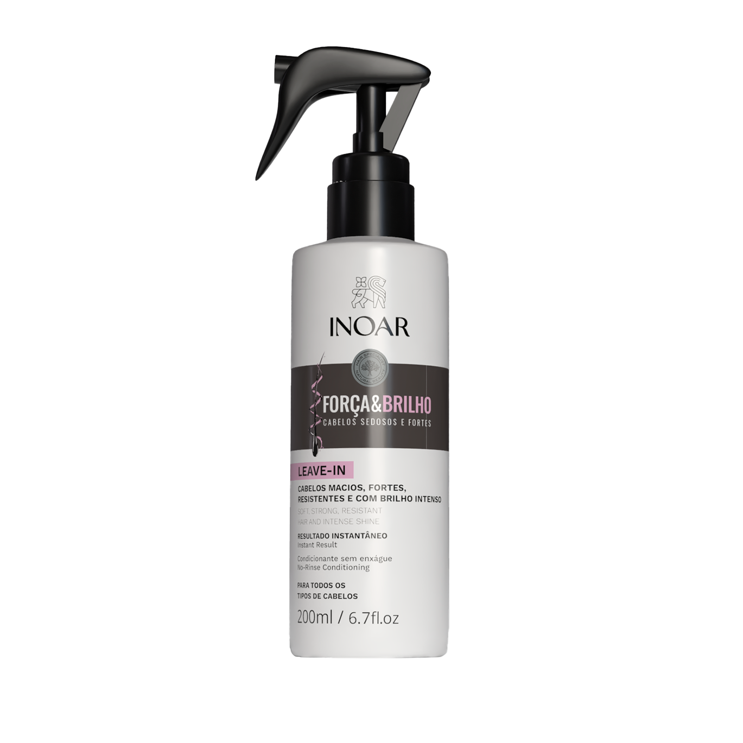 INOAR Forca &amp; Brilho Leave-in - nenuplaunamas kondicionierius 200 ml