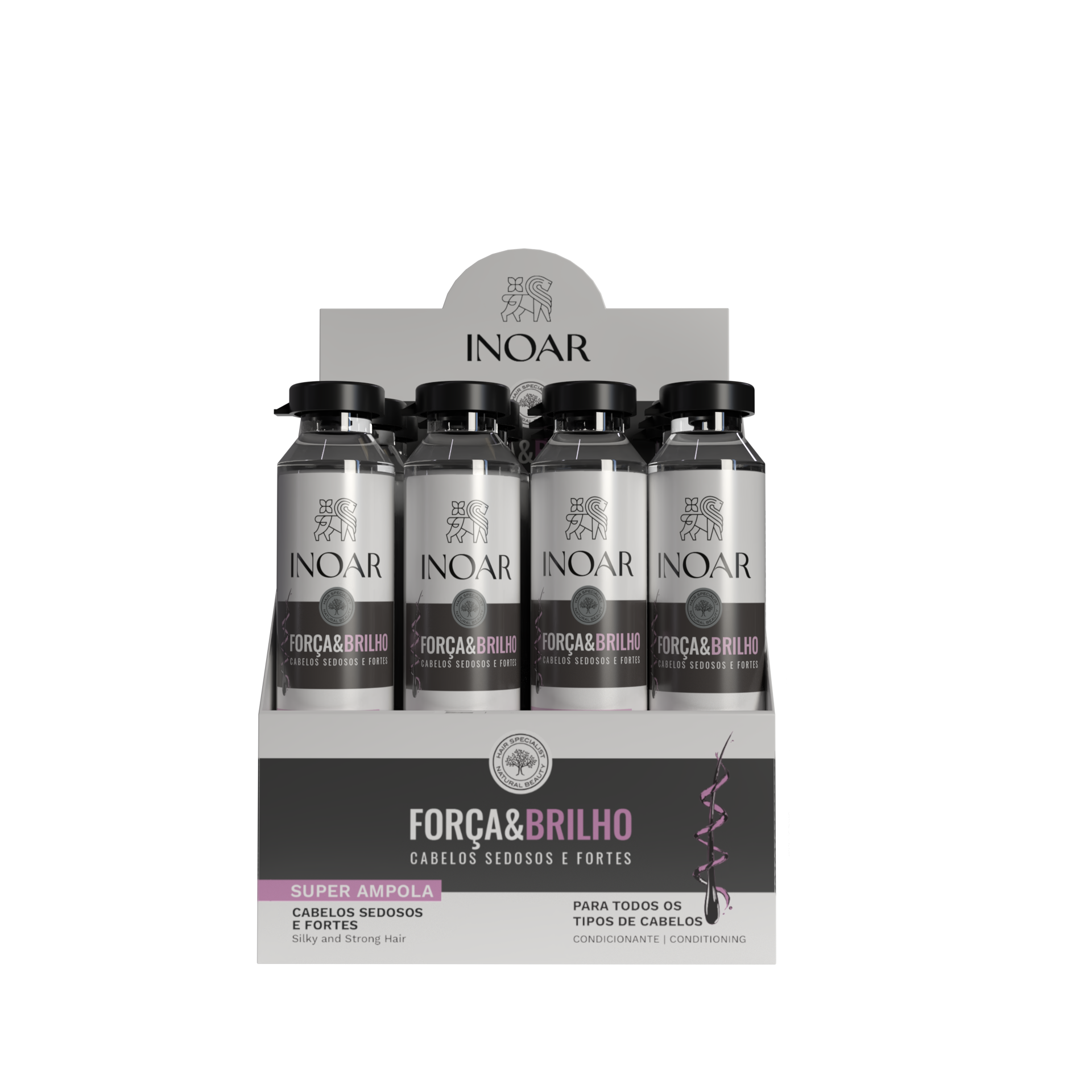 INOAR Forca &amp; Brilho Ampola - drėkinanti ampulė