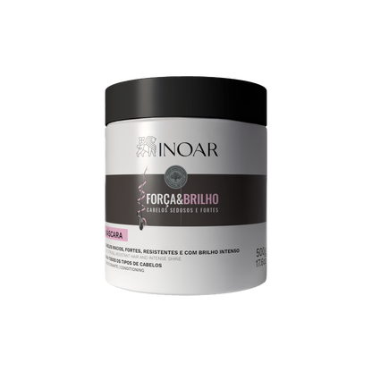 INOAR Forca &amp; Brilho Mask - drėkinanti kaukė 500 g