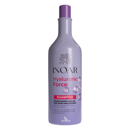 INOAR Hyaluronic Force Shampoo - intensyviai drėkinantis šampūnas
