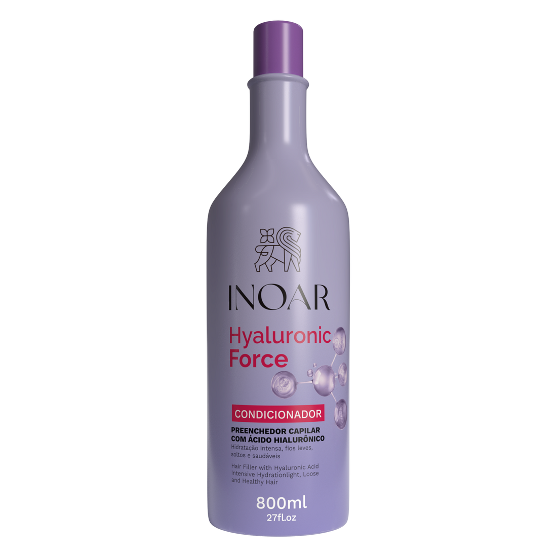 INOAR Hyaluronic Force Conditioner - intensyviai drėkinantis kondicionierius