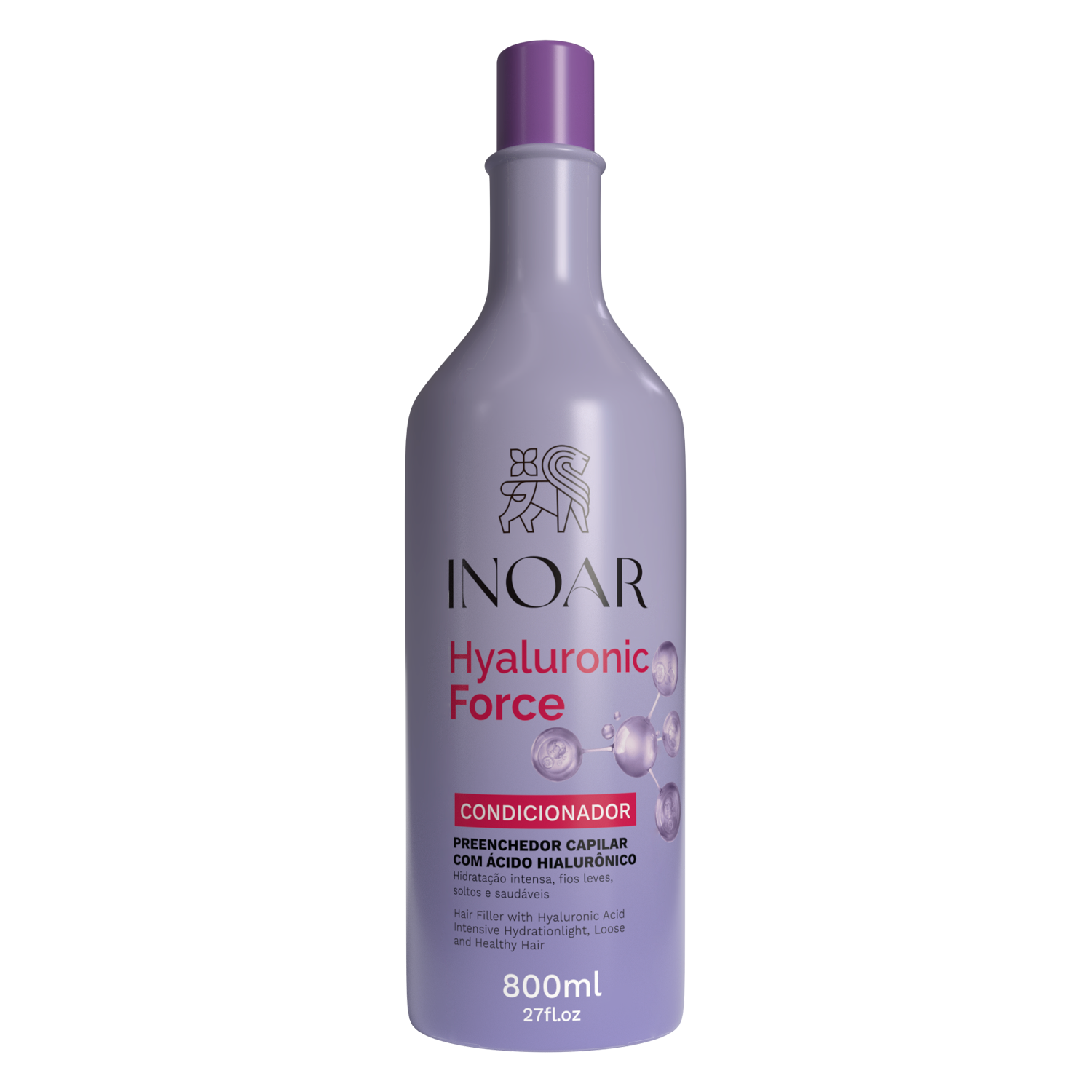 INOAR Hyaluronic Force Conditioner - intensyviai drėkinantis kondicionierius