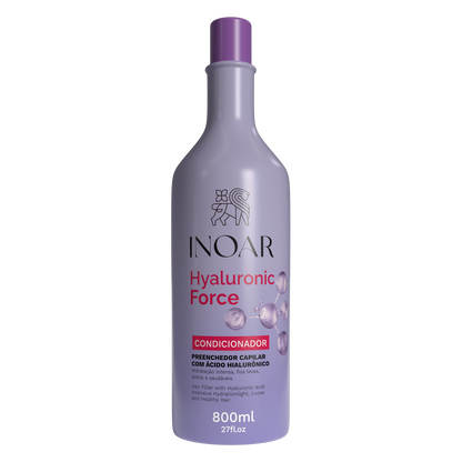 INOAR Hyaluronic Force Conditioner - intensyviai drėkinantis kondicionierius