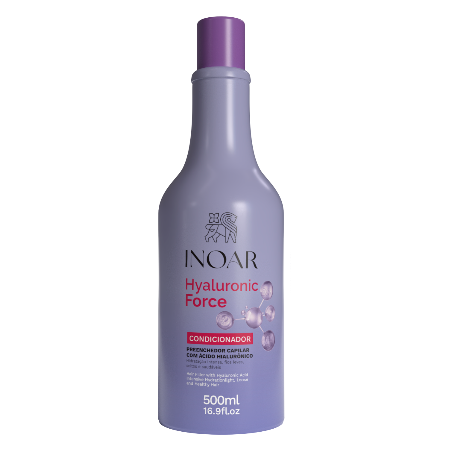 INOAR Hyaluronic Force Conditioner - intensyviai drėkinantis kondicionierius