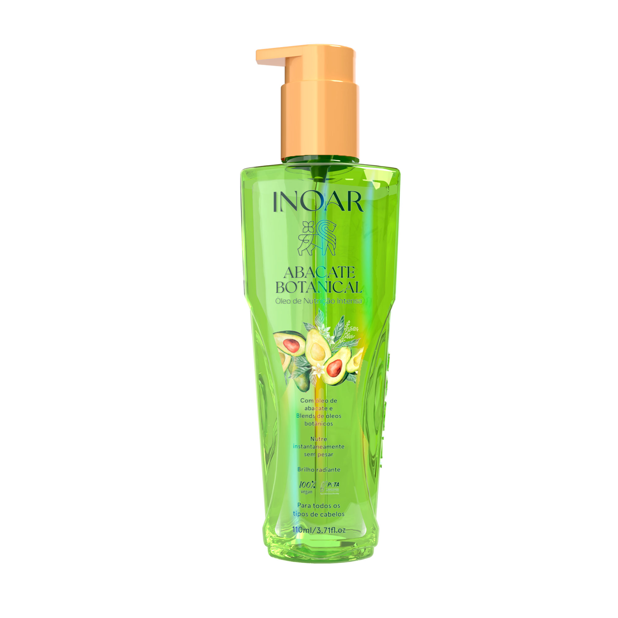 Inoar Botanical Avocado Oil - maitinantis avokadų aliejus plaukams 110 ml