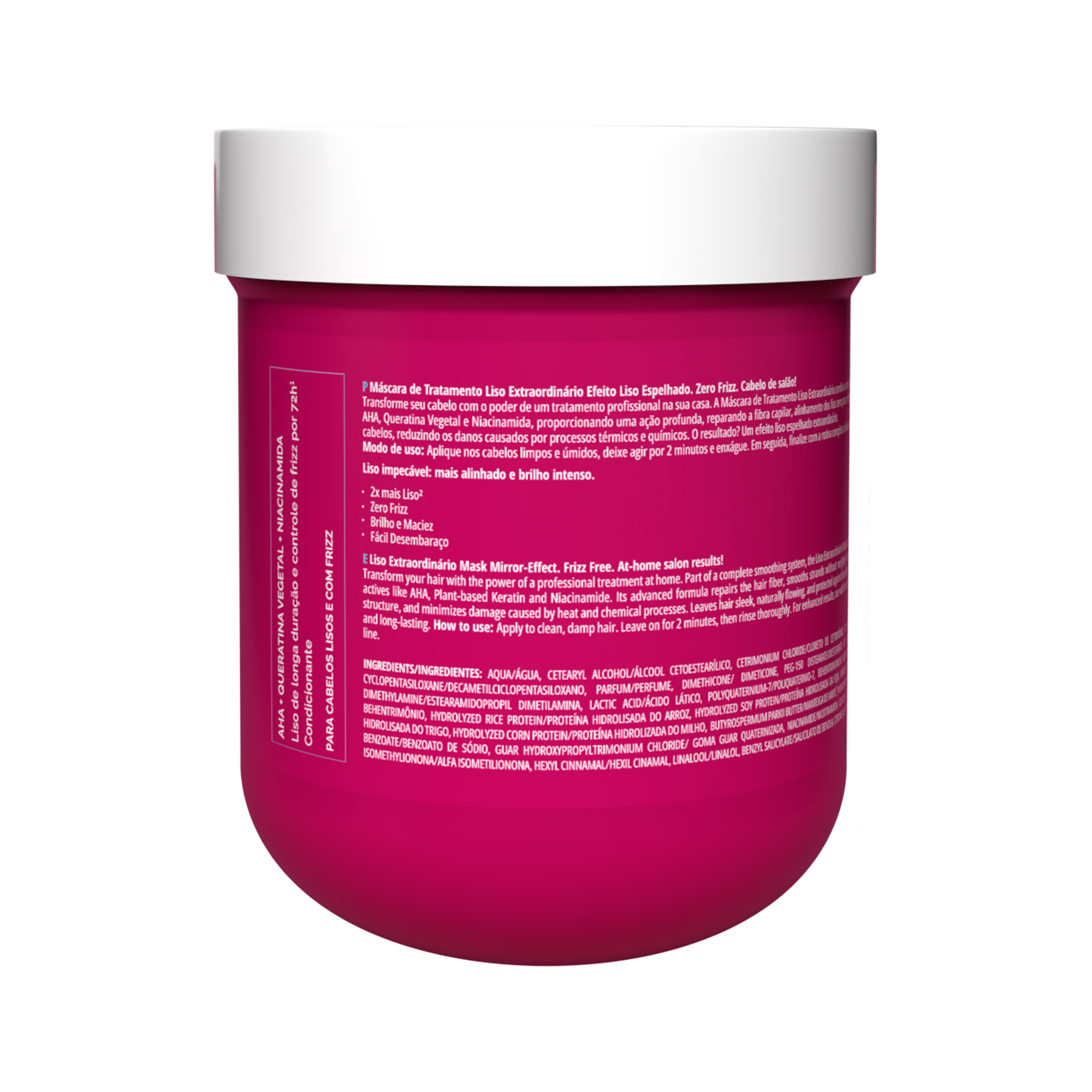 INOAR Liso Extraordinario Mask - plaukus glotninanti kaukė 500 g