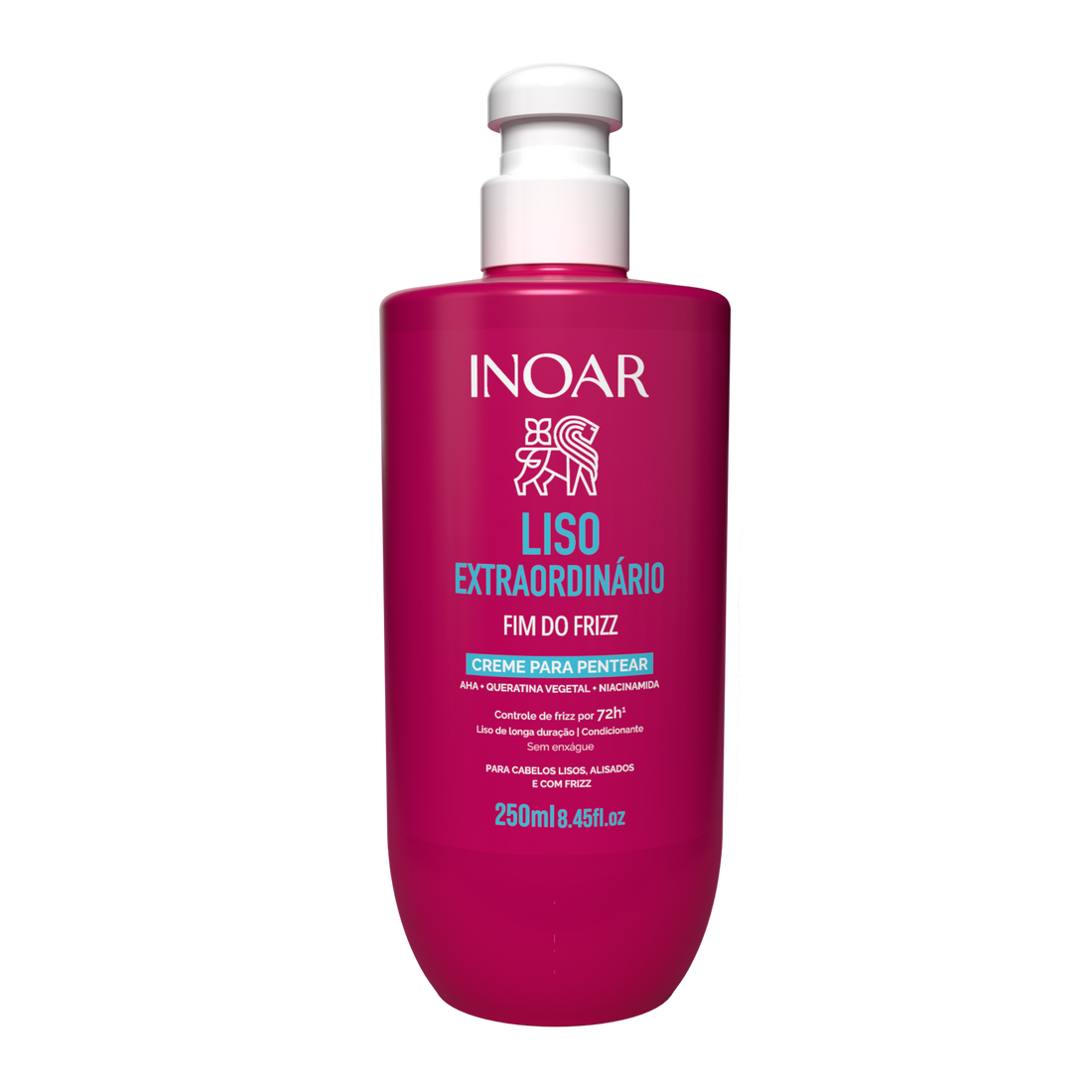 INOAR Liso Extraordinario Cream - plaukus glotninantis kremas 250 ml