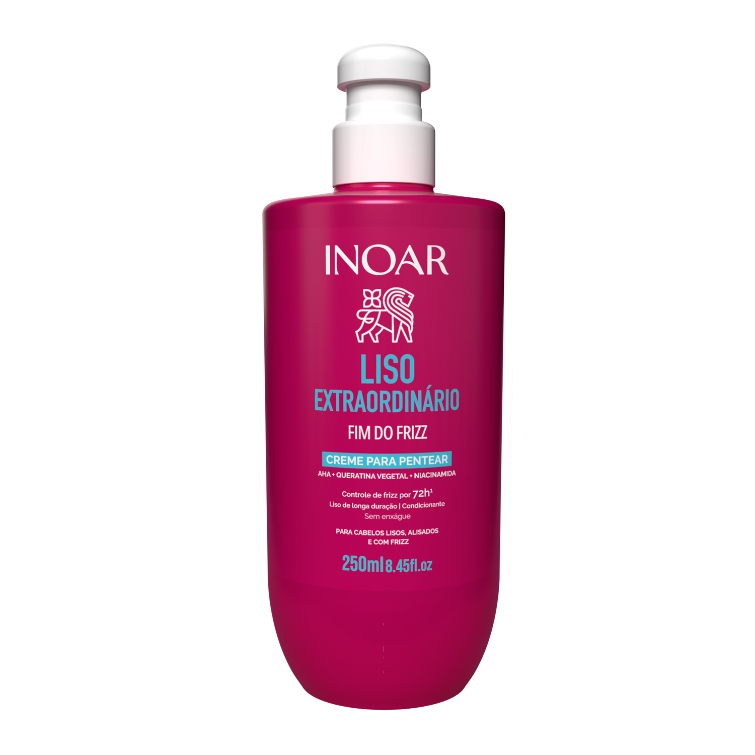 INOAR Liso Extraordinario Cream - plaukus glotninantis kremas 250 ml