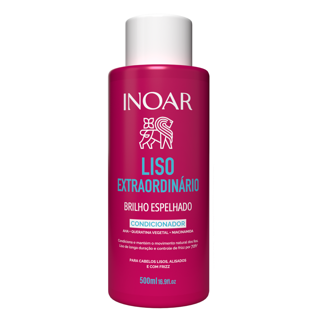 INOAR Liso Extraordinario Conditioner - plaukus glotninantis kondicionierius 500 ml