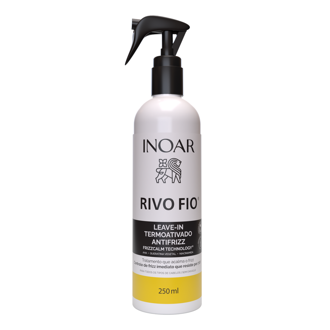 INOAR Rivo Fio Leave-in - anti-frizz nenuplaunamas balzamas plaukams 250 ml