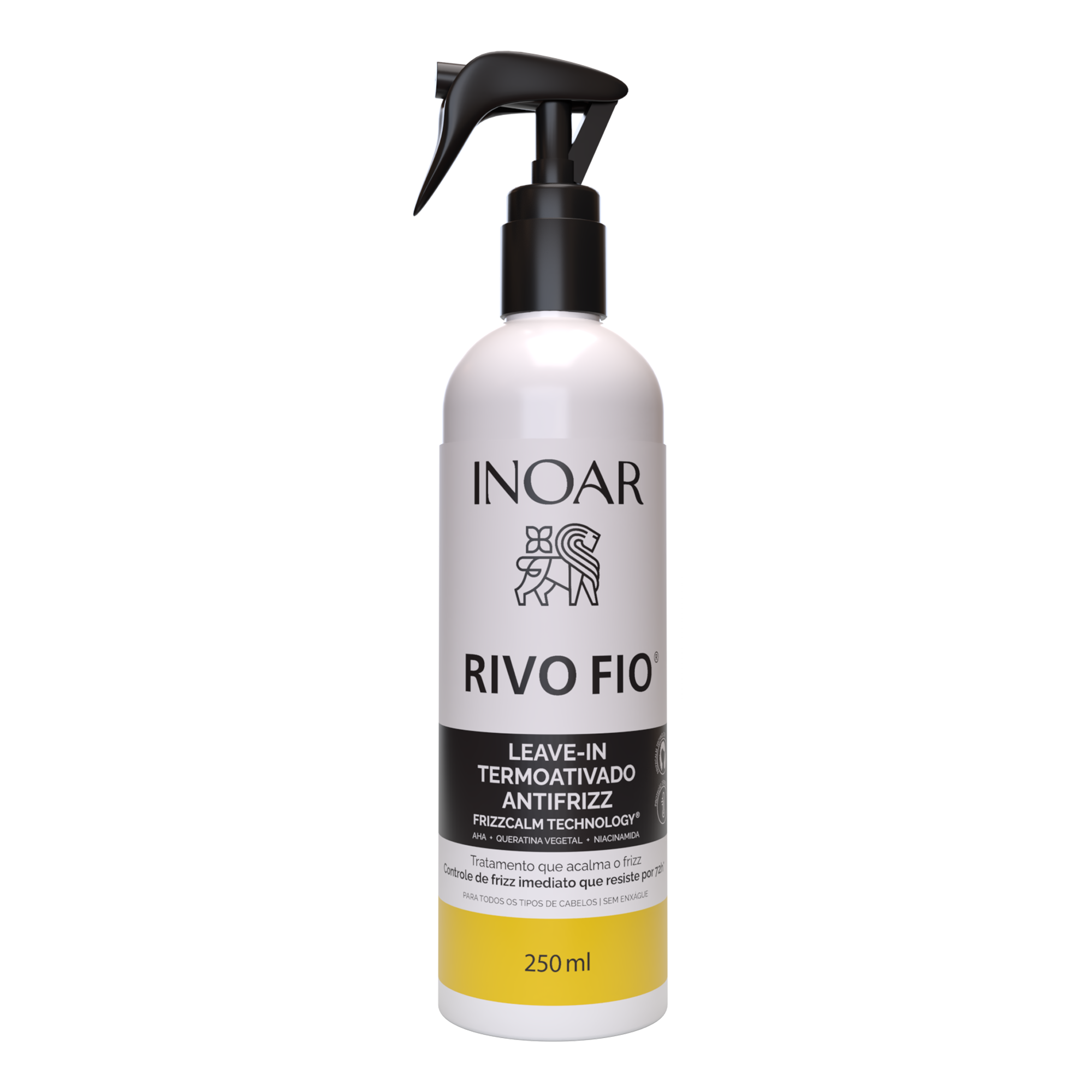 INOAR Rivo Fio Leave-in - anti-frizz nenuplaunamas balzamas plaukams 250 ml