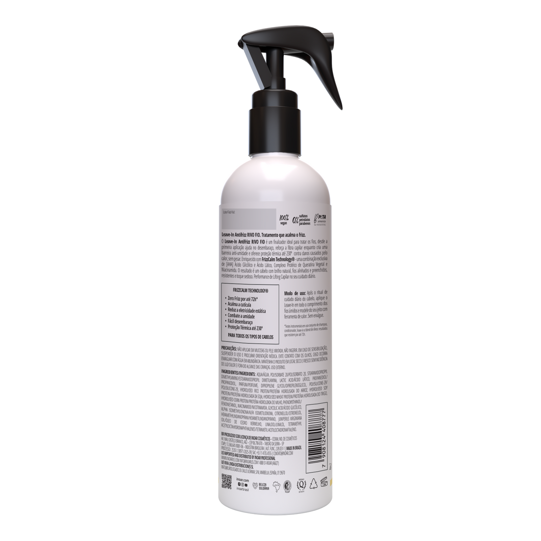 INOAR Rivo Fio Leave-in - anti-frizz nenuplaunamas balzamas plaukams 250 ml