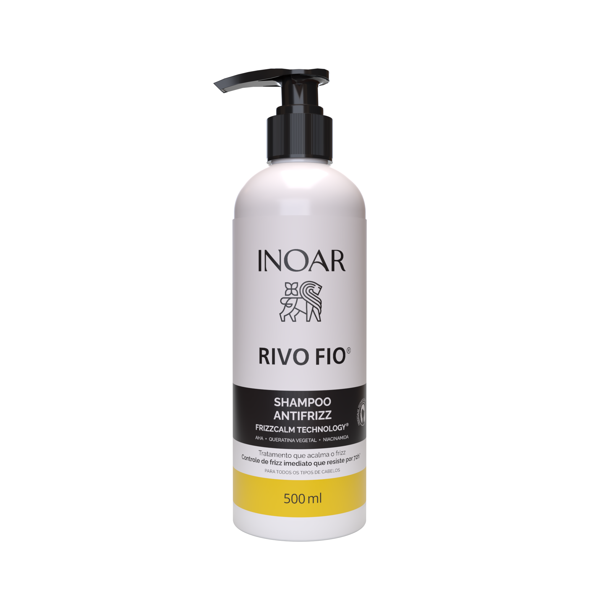 INOAR Rivo Fio Shampoo - anti-frizz šampūnas plaukams 500 ml