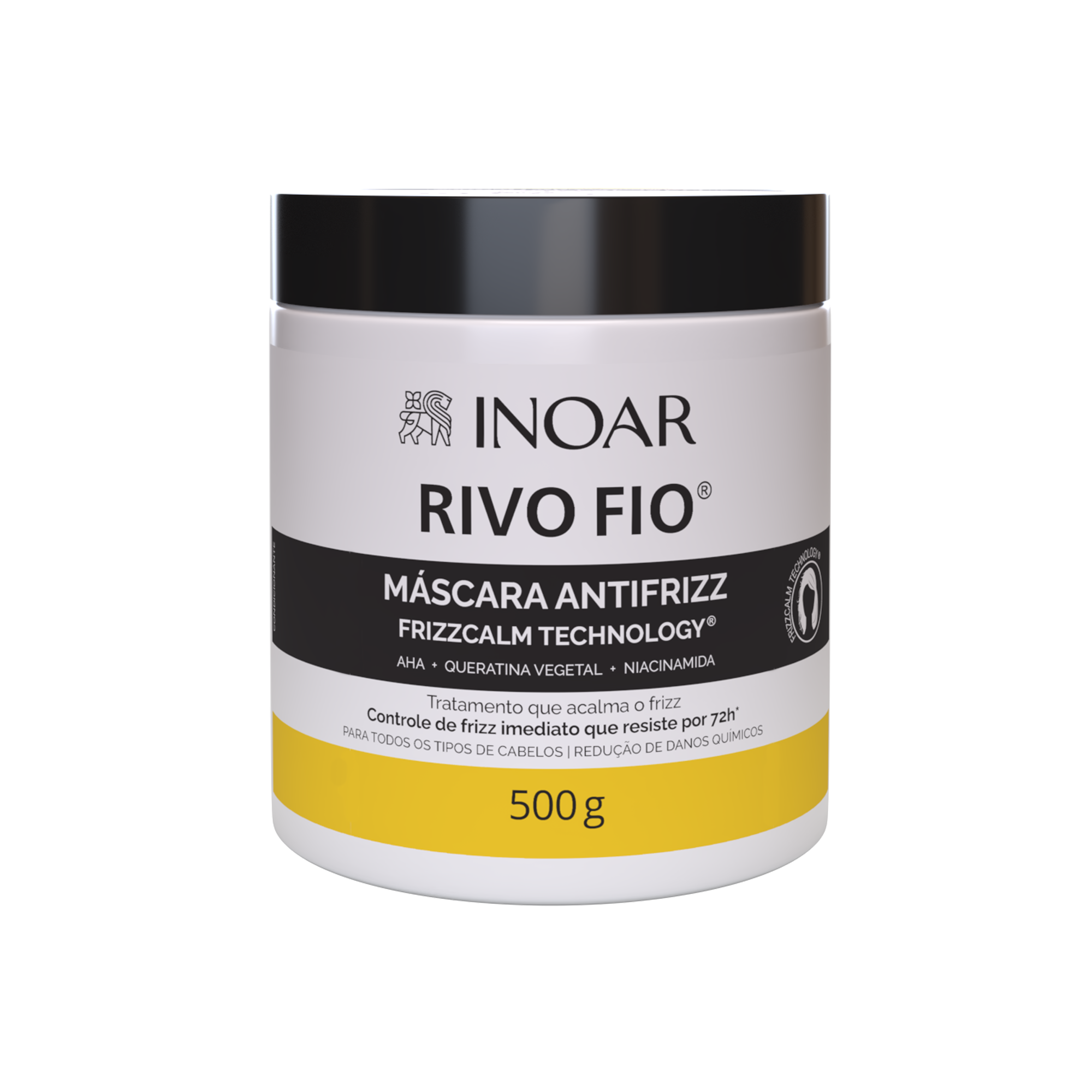 INOAR Rivo Fio Mask - anti-frizz plaukų kaukė 500 g