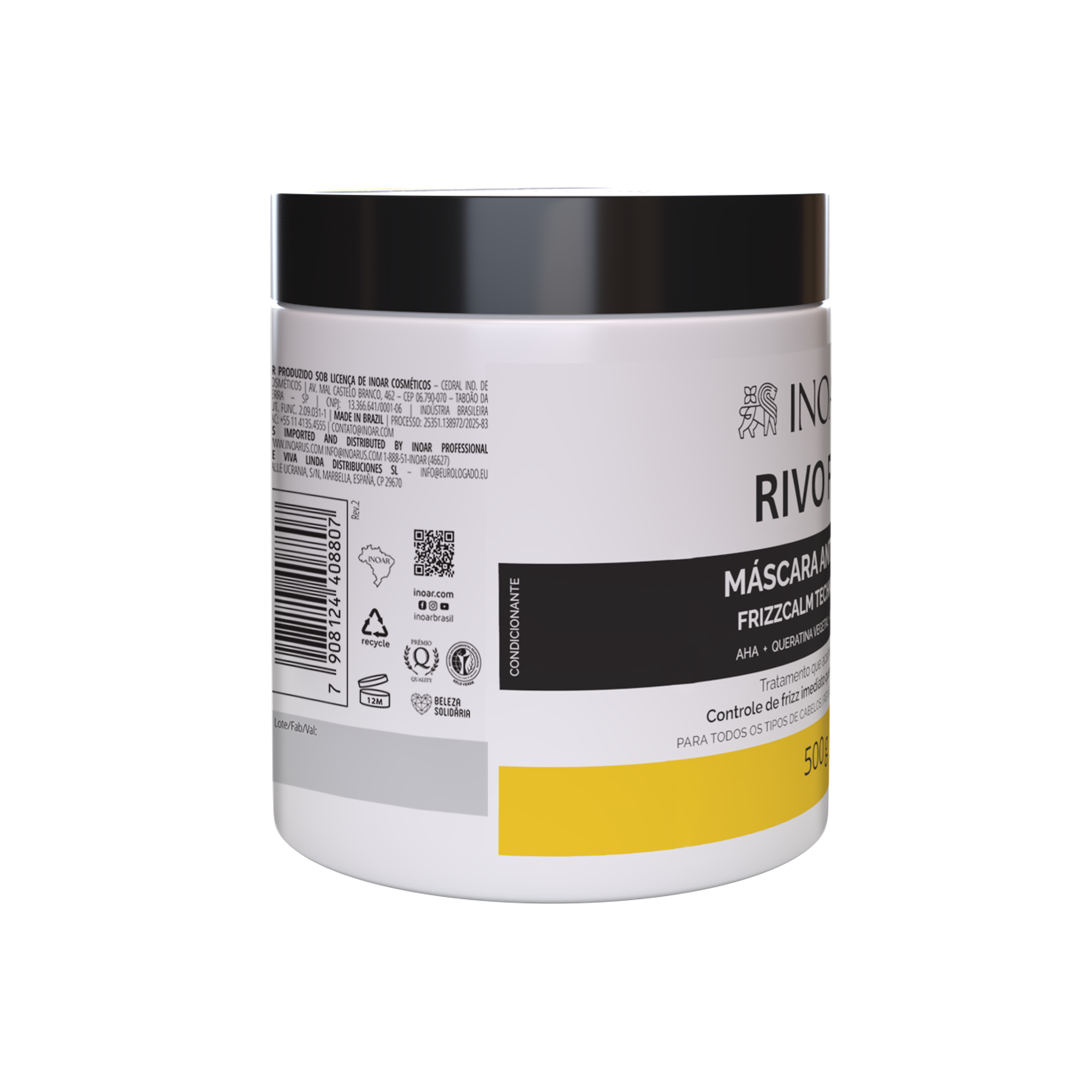 INOAR Rivo Fio Mask - anti-frizz plaukų kaukė 500 g