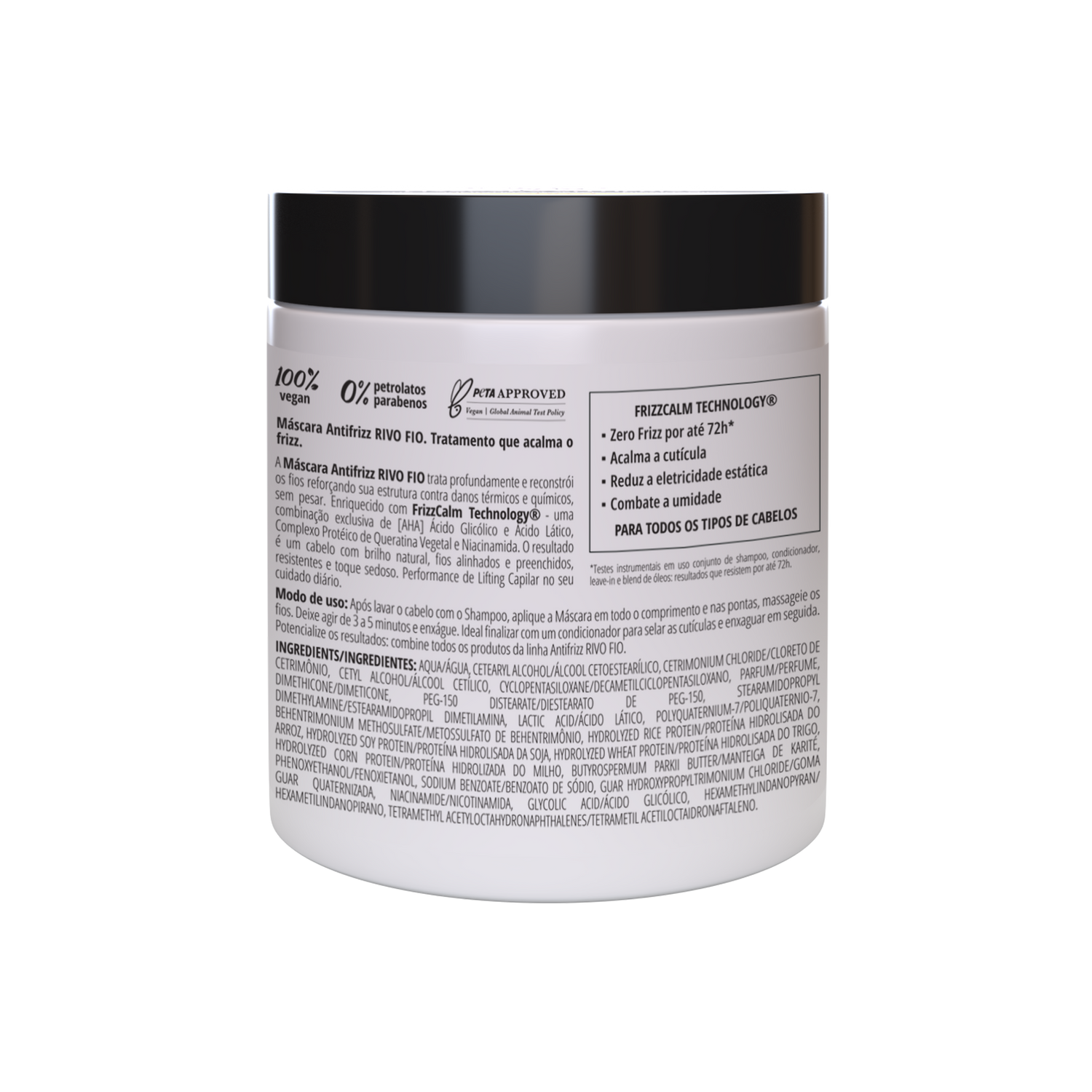 INOAR Rivo Fio Mask - anti-frizz plaukų kaukė 500 g