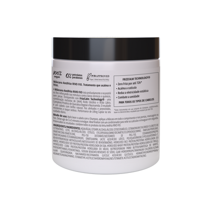 INOAR Rivo Fio Mask - anti-frizz plaukų kaukė 500 g