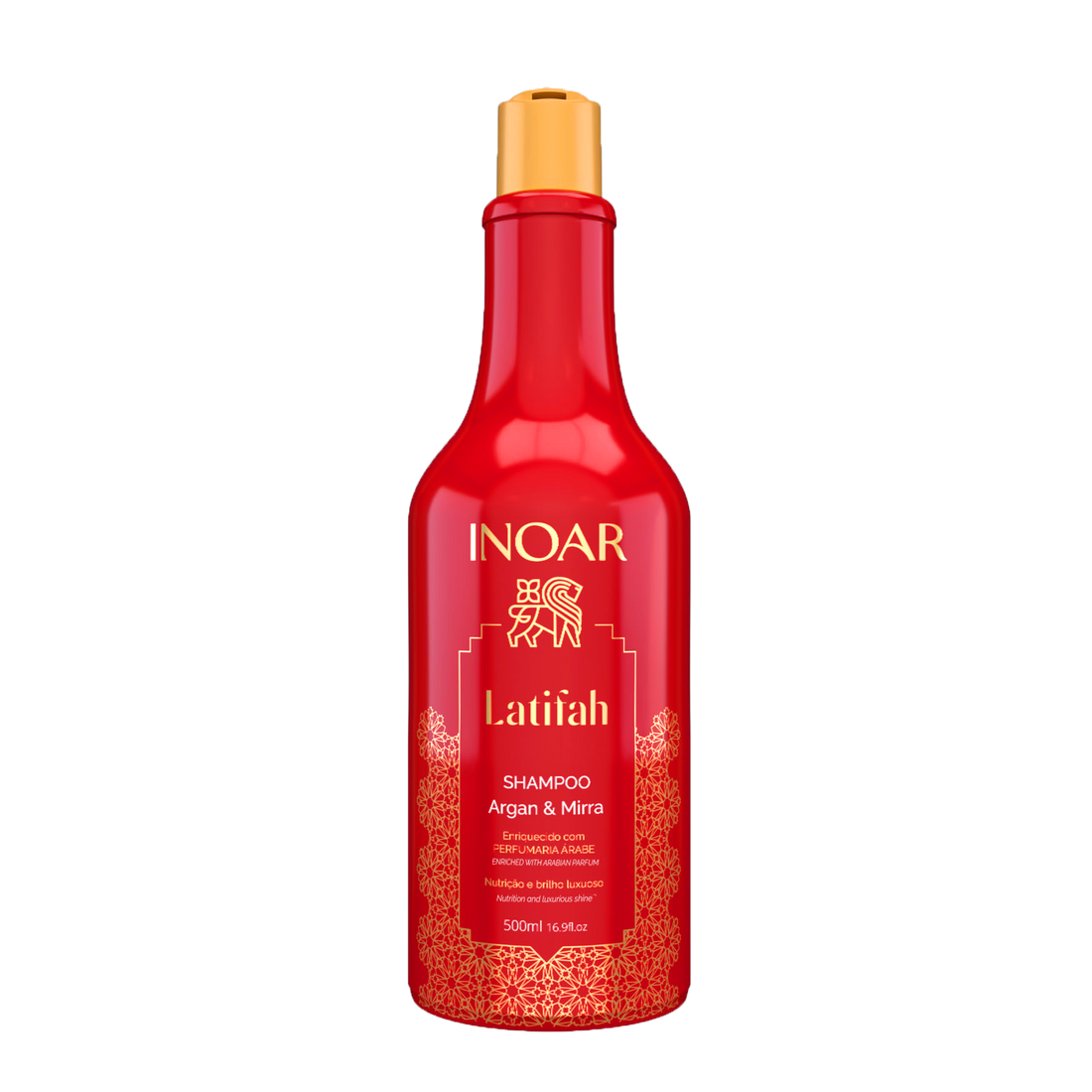 INOAR Latifah Shampoo - spindesio suteikiantis šampūnas plaukams