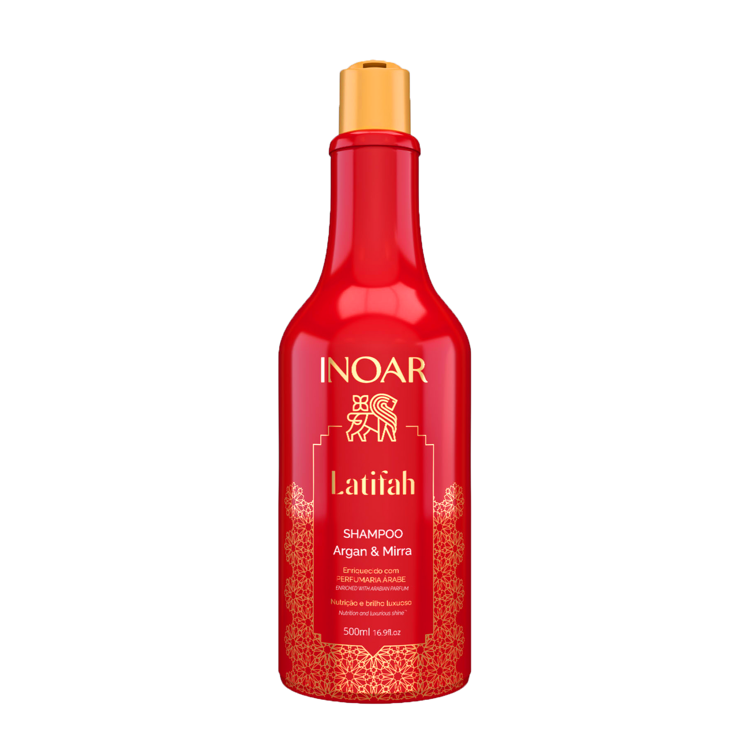 INOAR Latifah Shampoo - spindesio suteikiantis šampūnas plaukams