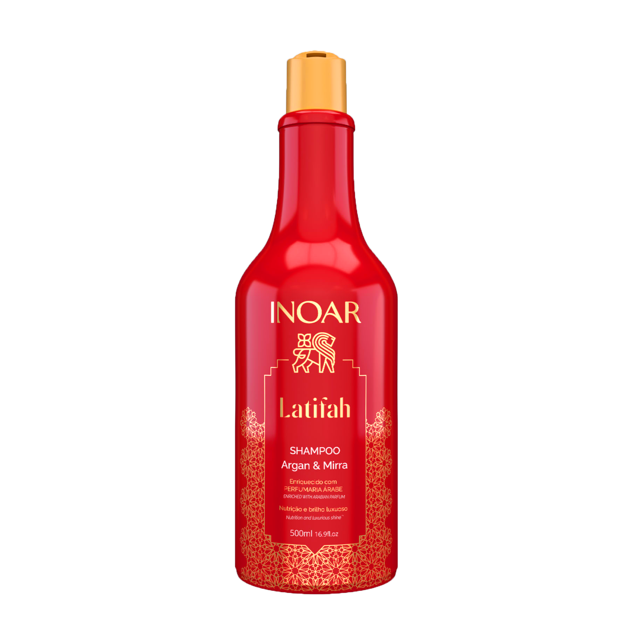 INOAR Latifah Shampoo - spindesio suteikiantis šampūnas plaukams