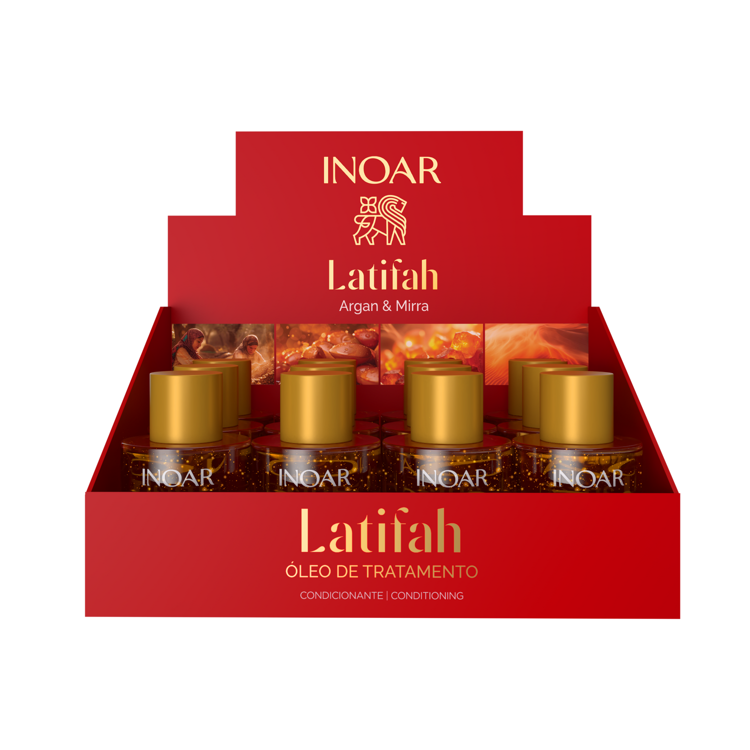 INOAR Latifah Oil - spindesio suteikiantis aliejus plaukams