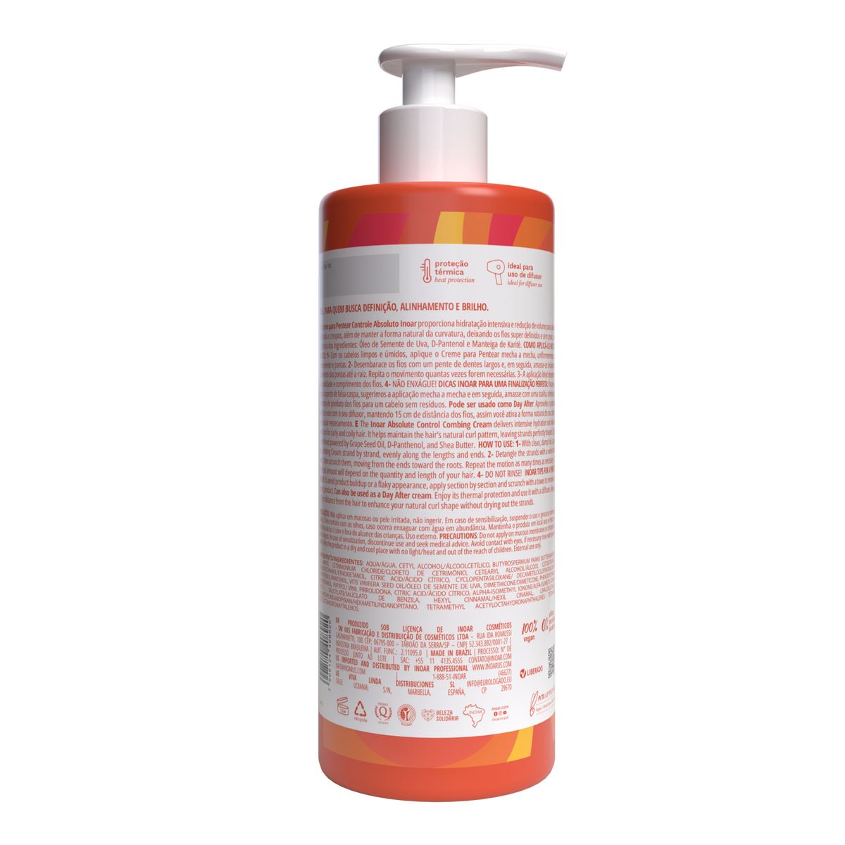INOAR Curl Cream - glotninantis garbanų kremas 1000 ml