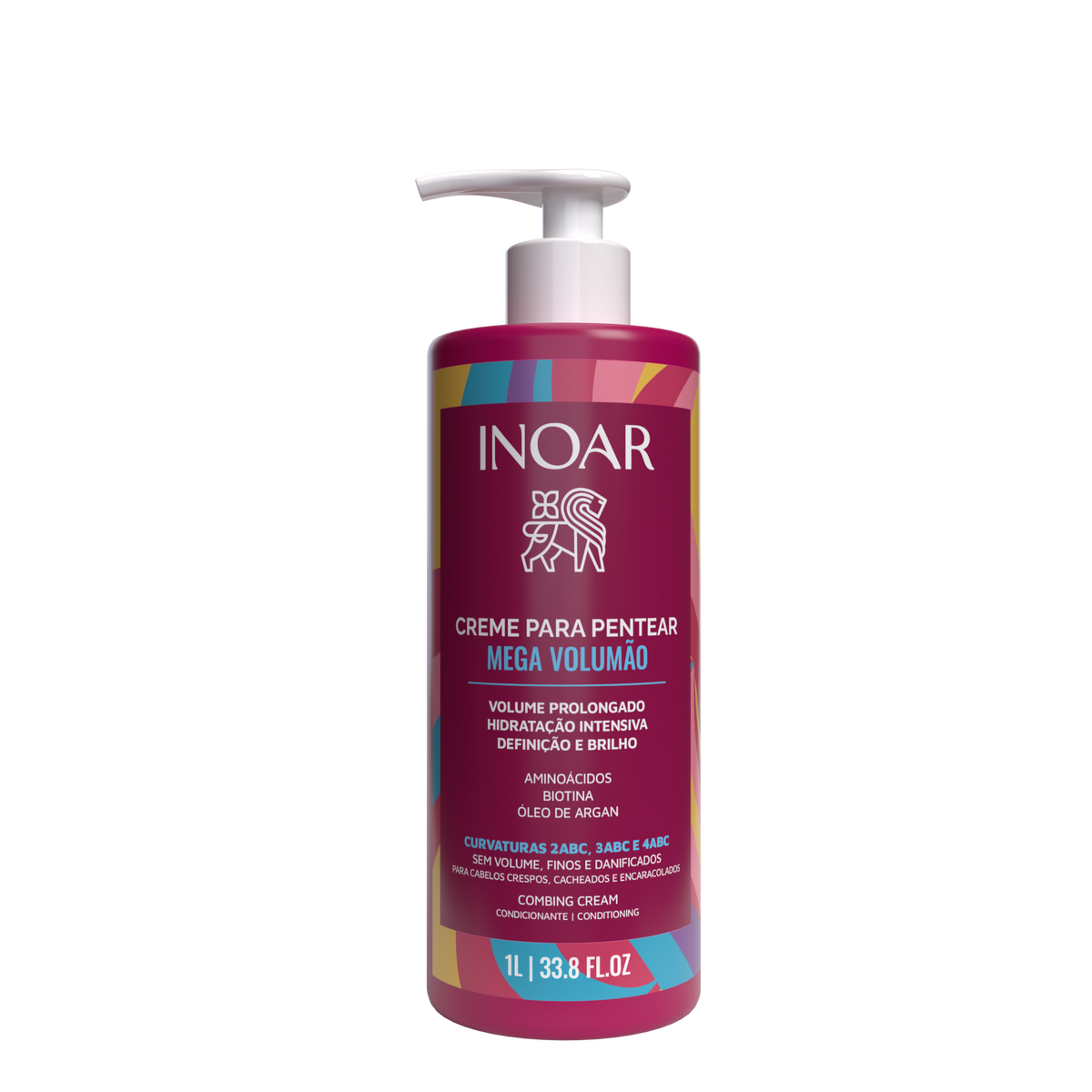 INOAR Curl Cream - apimties suteikiantis garbanų kremas 1000 ml