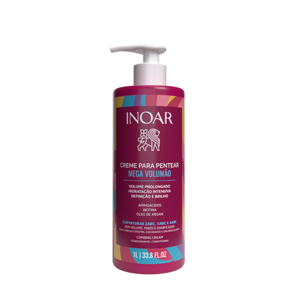 INOAR Curl Cream - apimties suteikiantis garbanų kremas 1000 ml