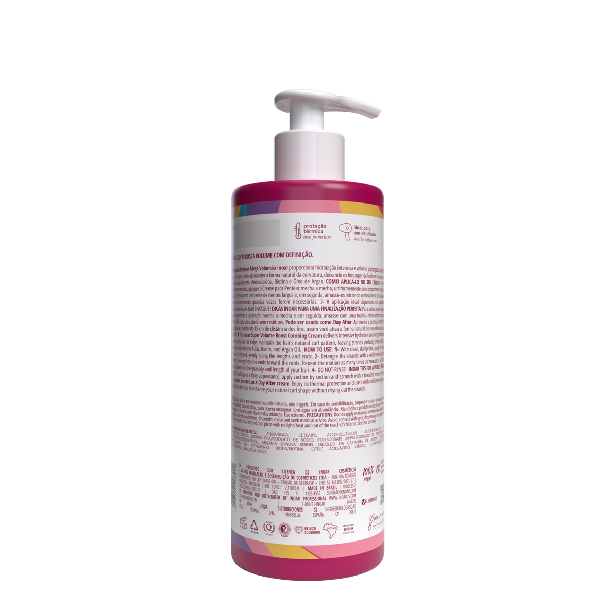 INOAR Curl Cream - apimties suteikiantis garbanų kremas 1000 ml