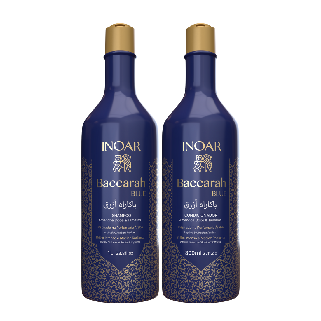 INOAR Baccarah Blue Duo Kit - plaukus maitinančio šampūno ir kondicionieriaus rinkinys