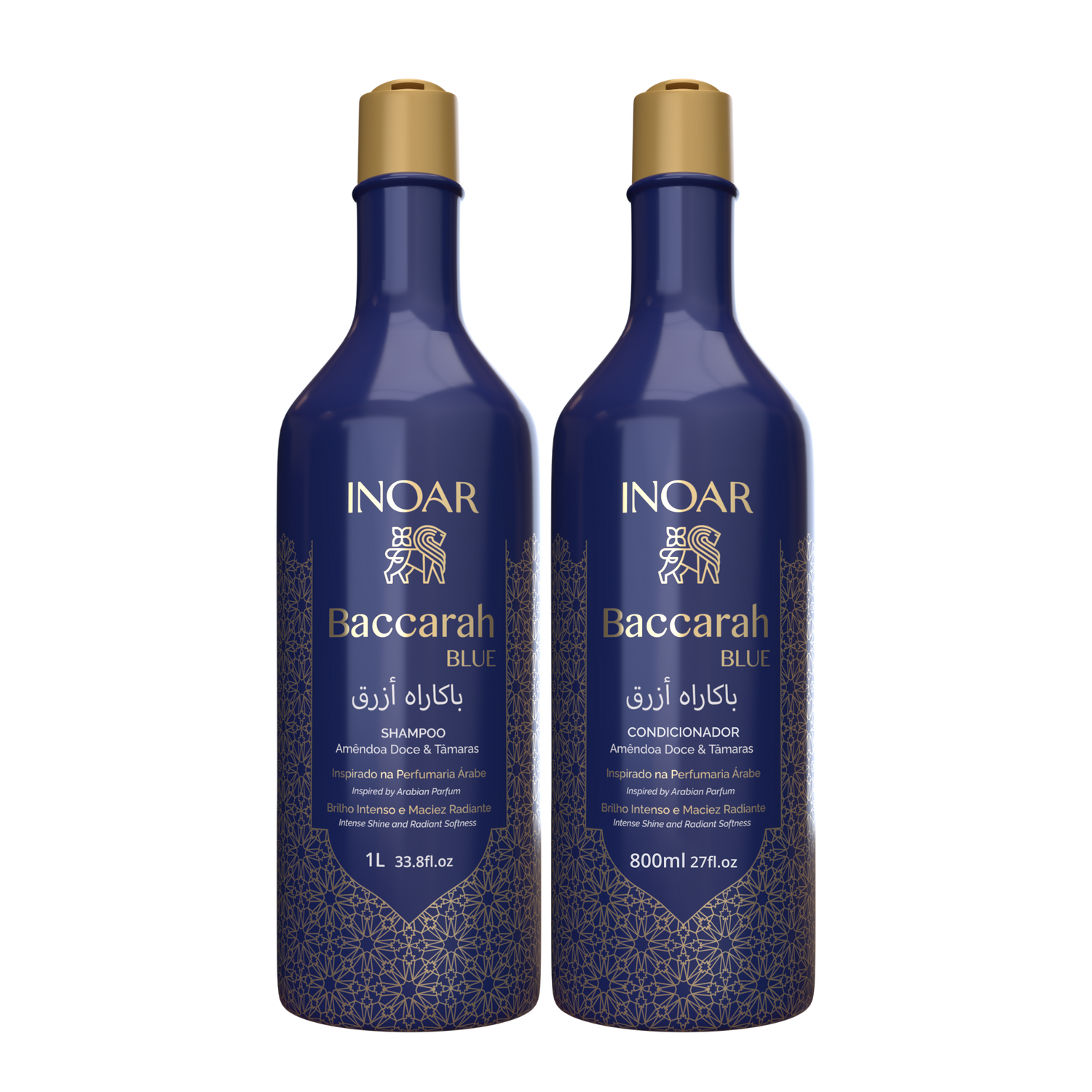 INOAR Baccarah Blue Duo Kit - plaukus maitinančio šampūno ir kondicionieriaus rinkinys