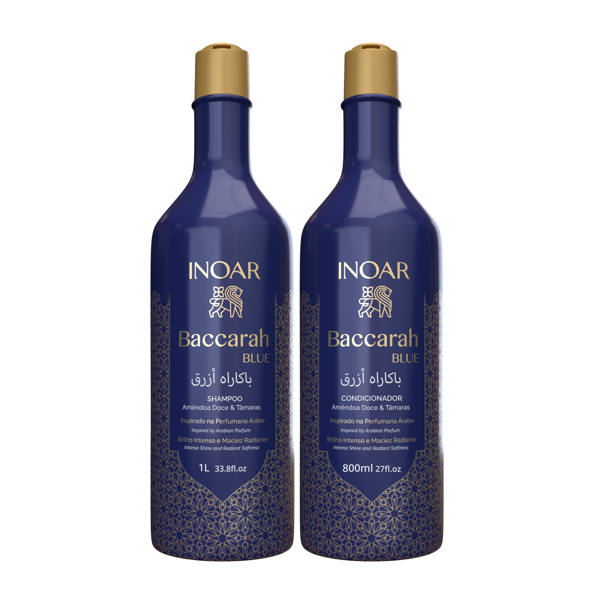 INOAR Baccarah Blue Duo Kit - plaukus maitinančio šampūno ir kondicionieriaus rinkinys