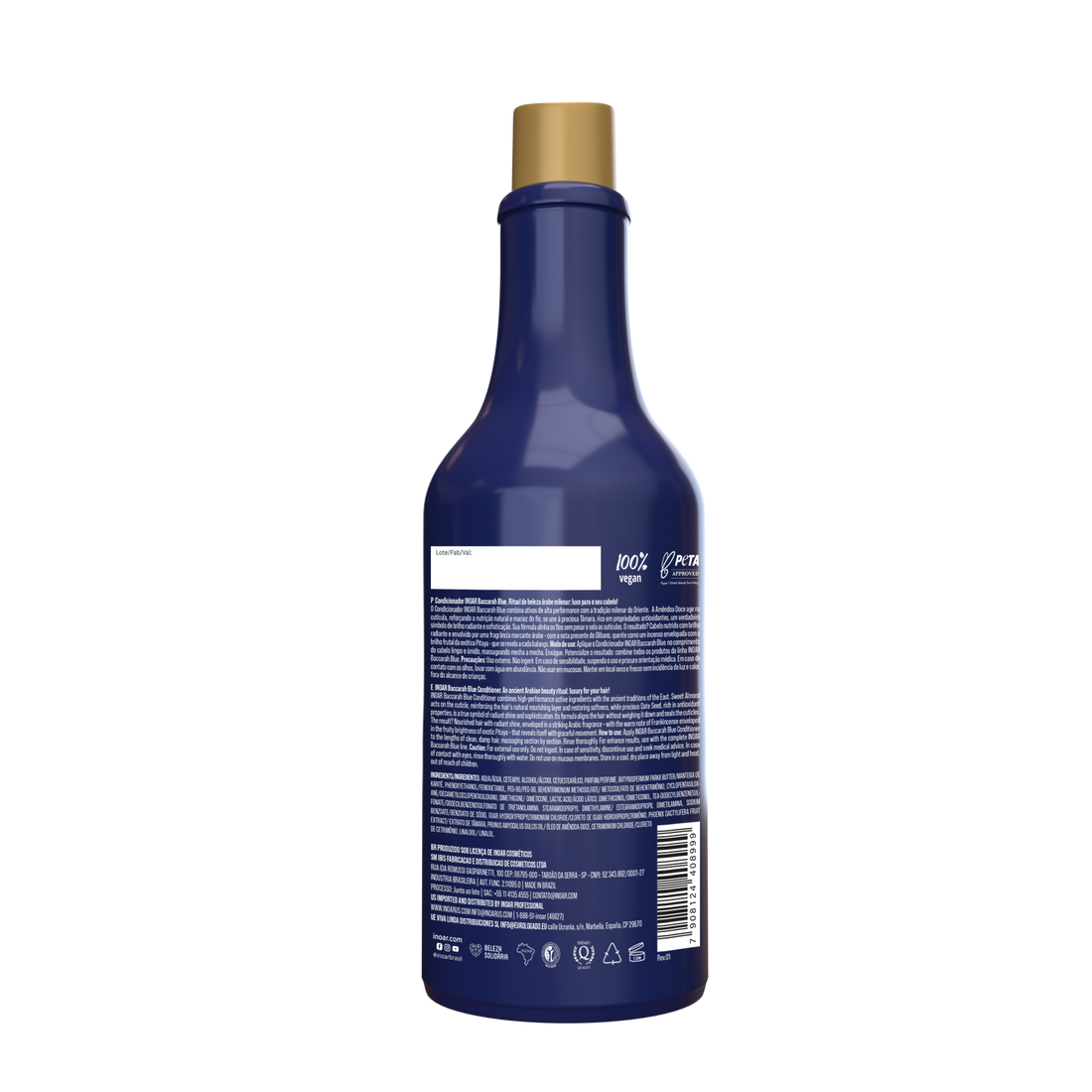INOAR Baccarah Blue Conditioner - plaukus maitinantis kondicionierius