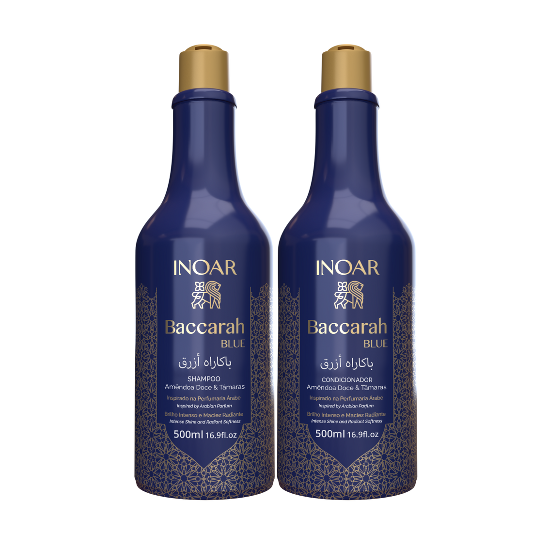 INOAR Baccarah Blue Duo Kit - plaukus maitinančio šampūno ir kondicionieriaus rinkinys