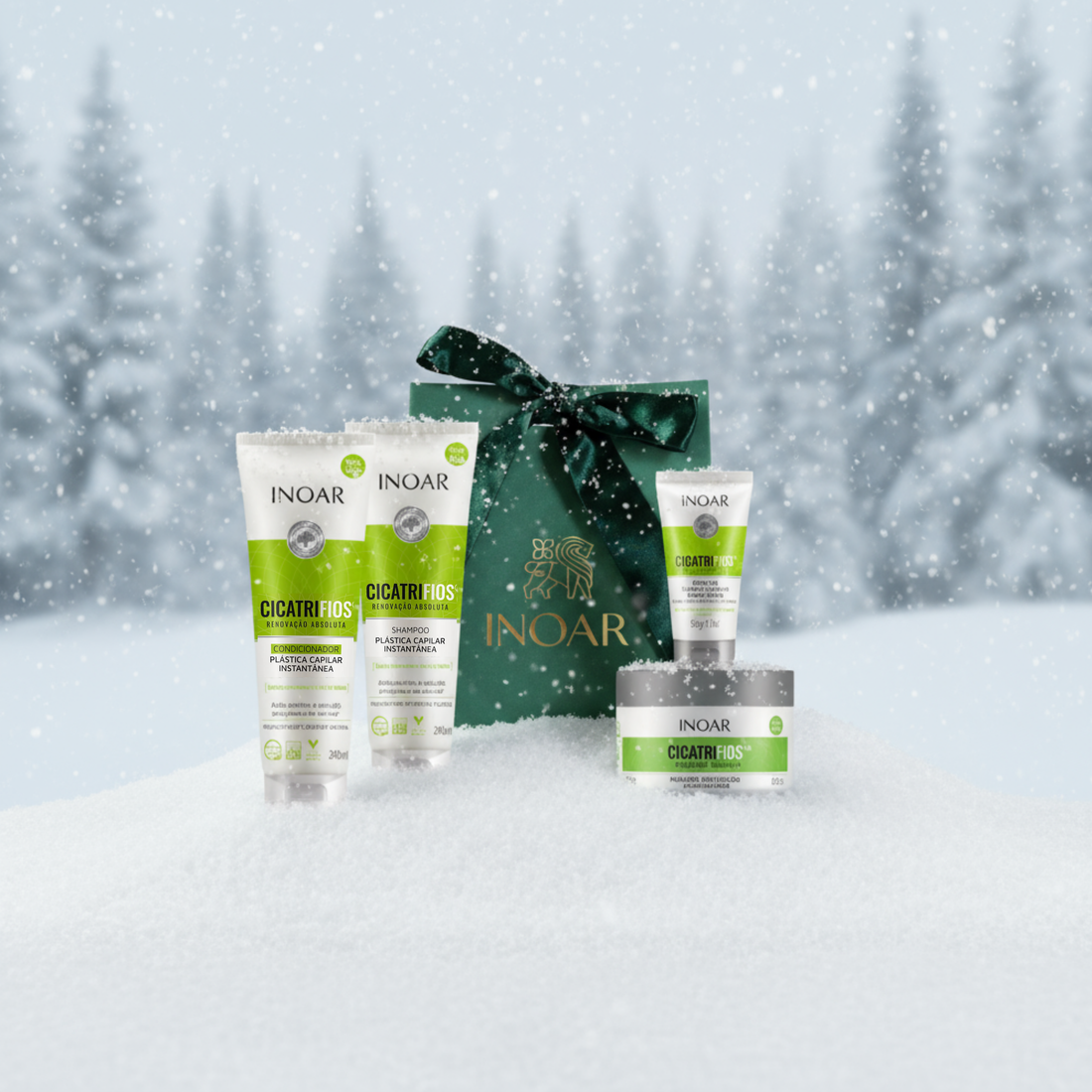 INOAR Kalėdinis Cicatrifios atkuriamasis rinkinys + DOVANA🎁