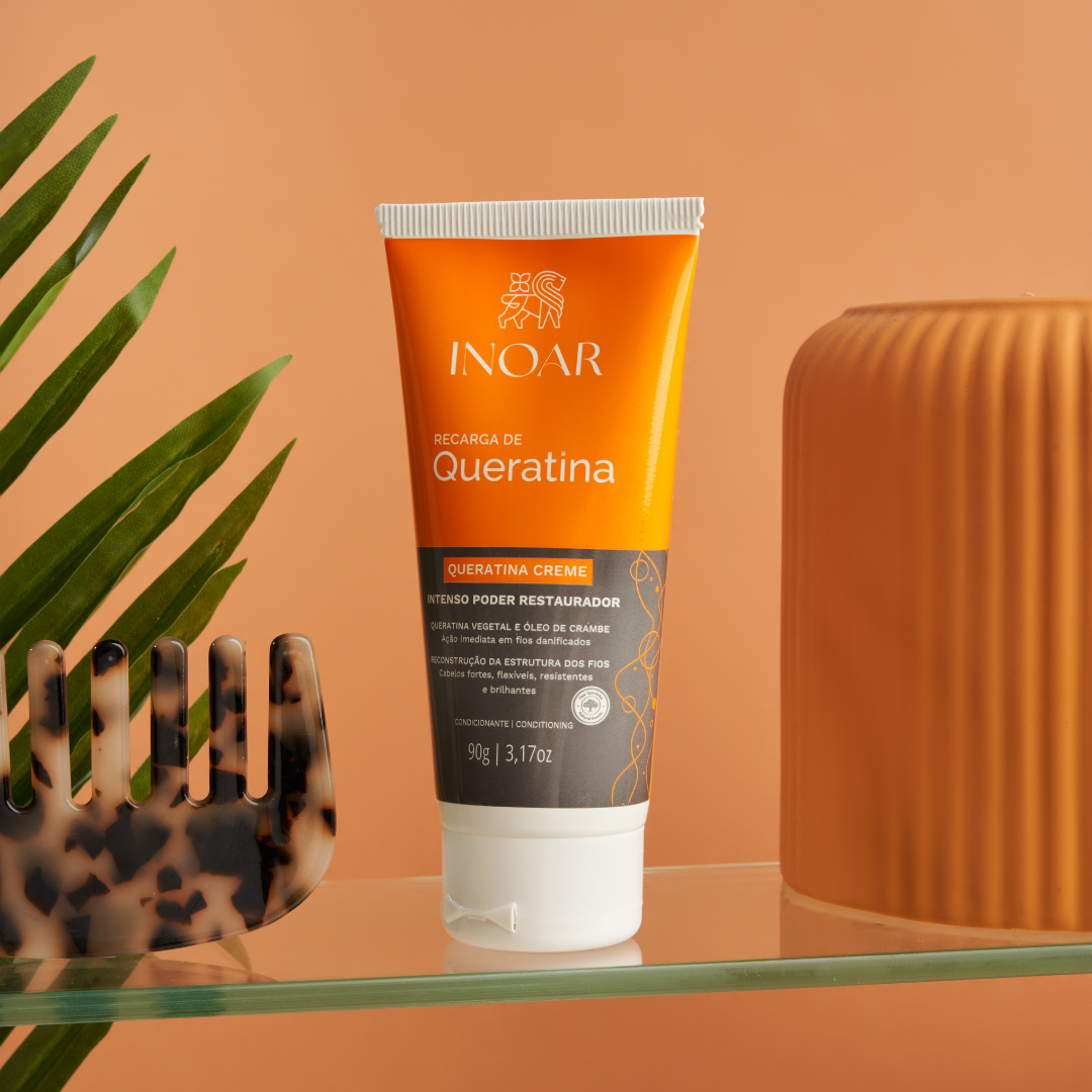🎁 INOAR Queratina Creme Keratin Recharge - keratino kremas 90 g (100% off)