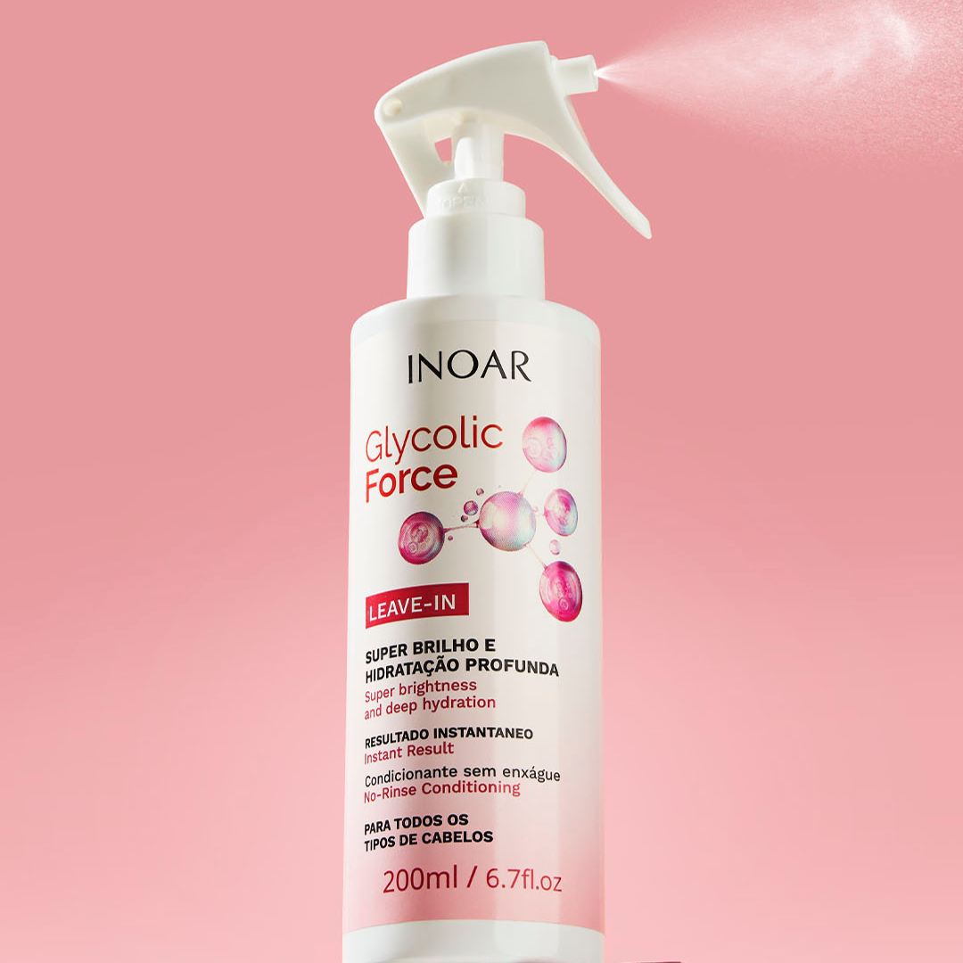 INOAR Glycolic Force Leave In - nenuplaunamas balzamas 200 ml