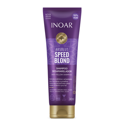 INOAR Absolut Speed Blond Shampoo - šampūnas šviesiems plaukams (galiojimas iki 07.31)