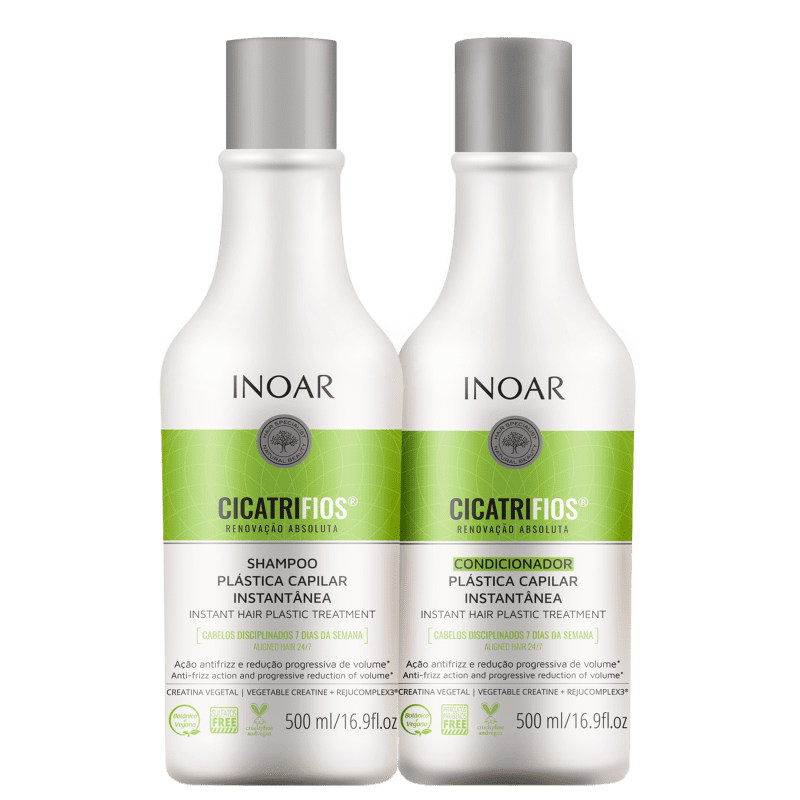 INOAR CicatriFios Duo Kit - plauko struktūrą atkuriantis priemonių rinkinys