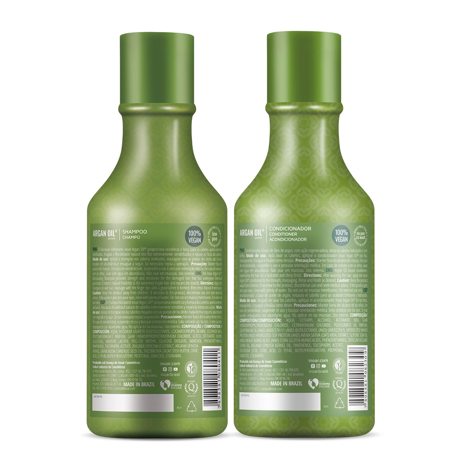 INOAR Argan Oil Duo Kit - intensyviai drėkinantis rinkinys su Argano aliejumi