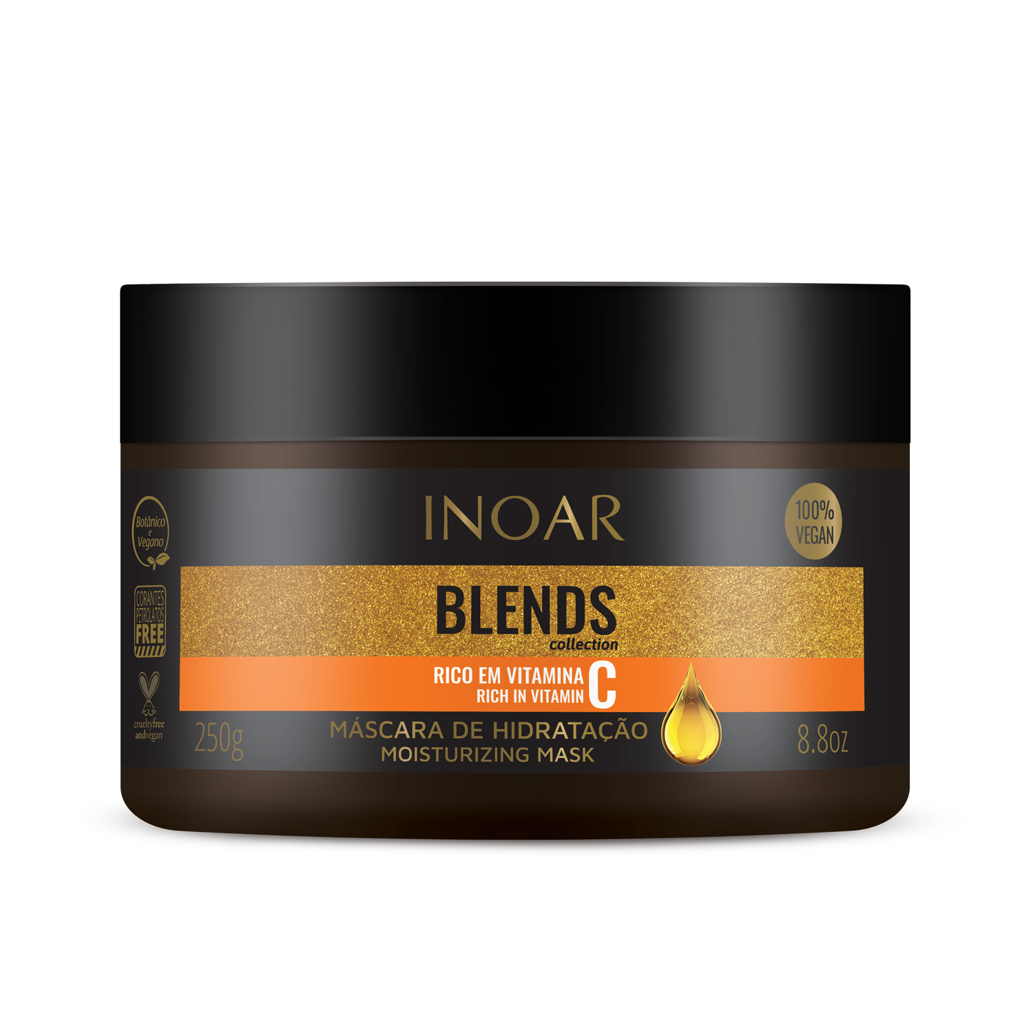 INOAR Blends Mask - kaukė su vitaminu C 250 g