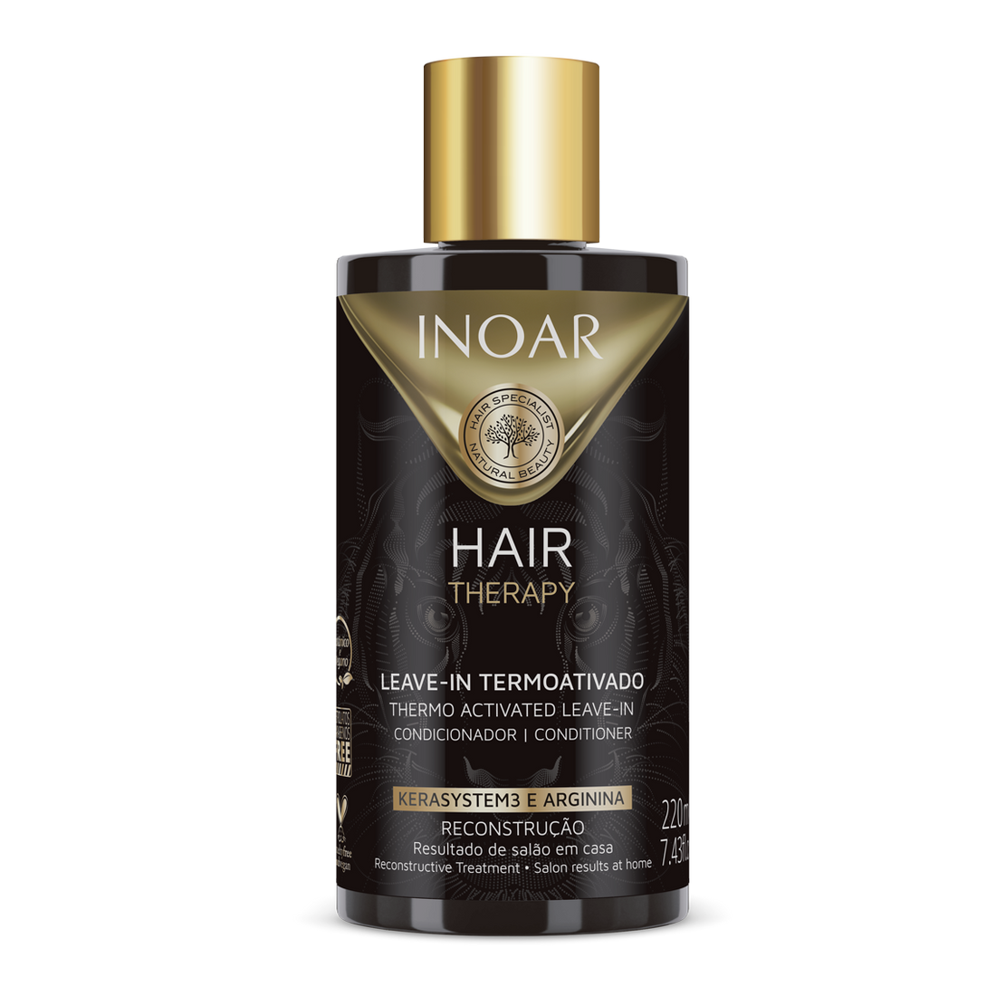 INOAR Hair Therapy Leave-in - plaukus puoselėjantis nenuplaunamas kondicionierius 220 ml