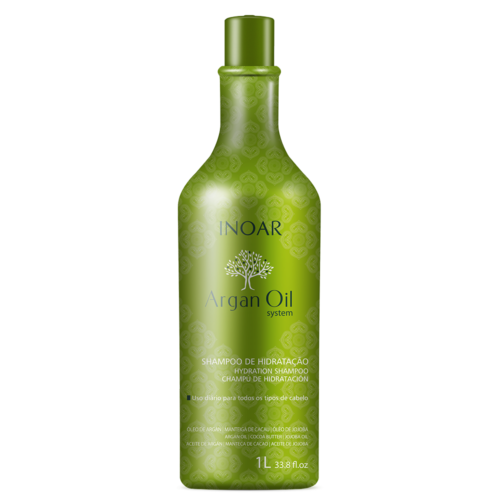 INOAR Argan Oil Shampoo - intensyviai drėkinatis šampūnas su Argano aliejumi 1000 ml